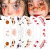 Halloween Makeup Stickers Freckle Stickers Waterproof Temporary Facial Tattoo Stickers Halloween Tattoos