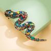SKEDS Women Men Fashion Exquisite Colorful Rhinestone Snake Brooch Pin Elegant Lady Crystal Shining Animal Badges Corsages