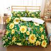 Colourful Flower Duvet Cover Set King Queen Size for Kids Boy Girls Bedding Set Rose Pattern Polyester Quilt Cover with Zipper