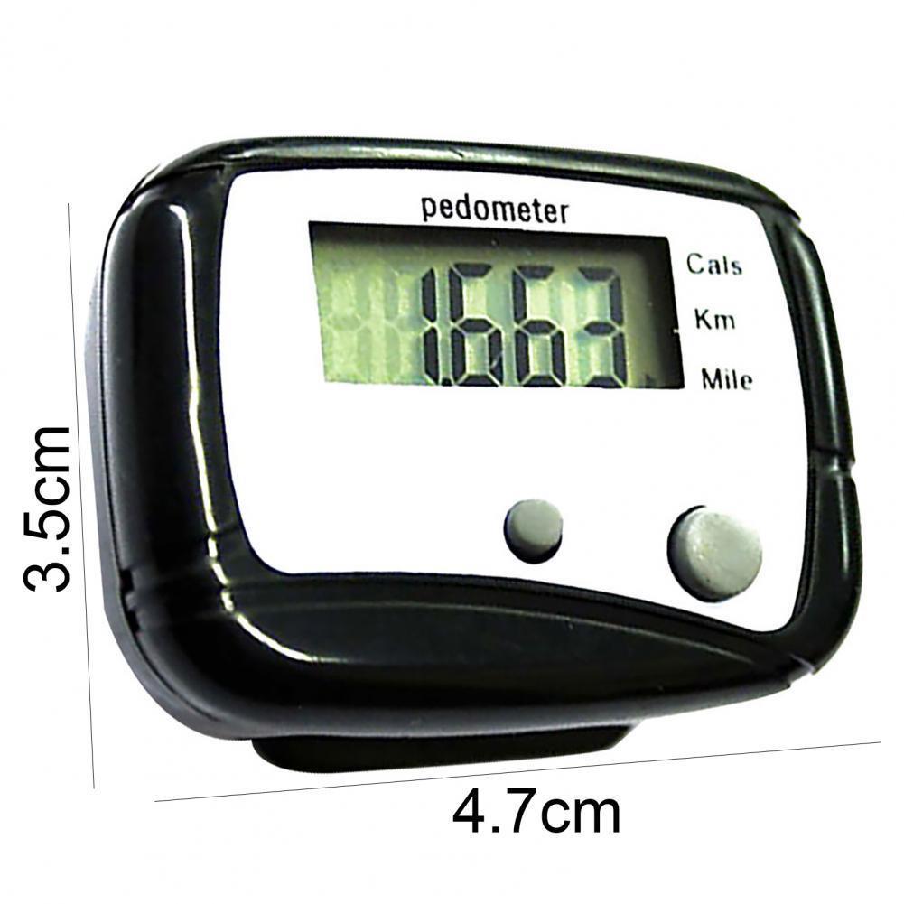Multifunctional Dual-Button Pedometer: 10,000 Steps Counter - Available in White, Black, Red, Blue for Runners