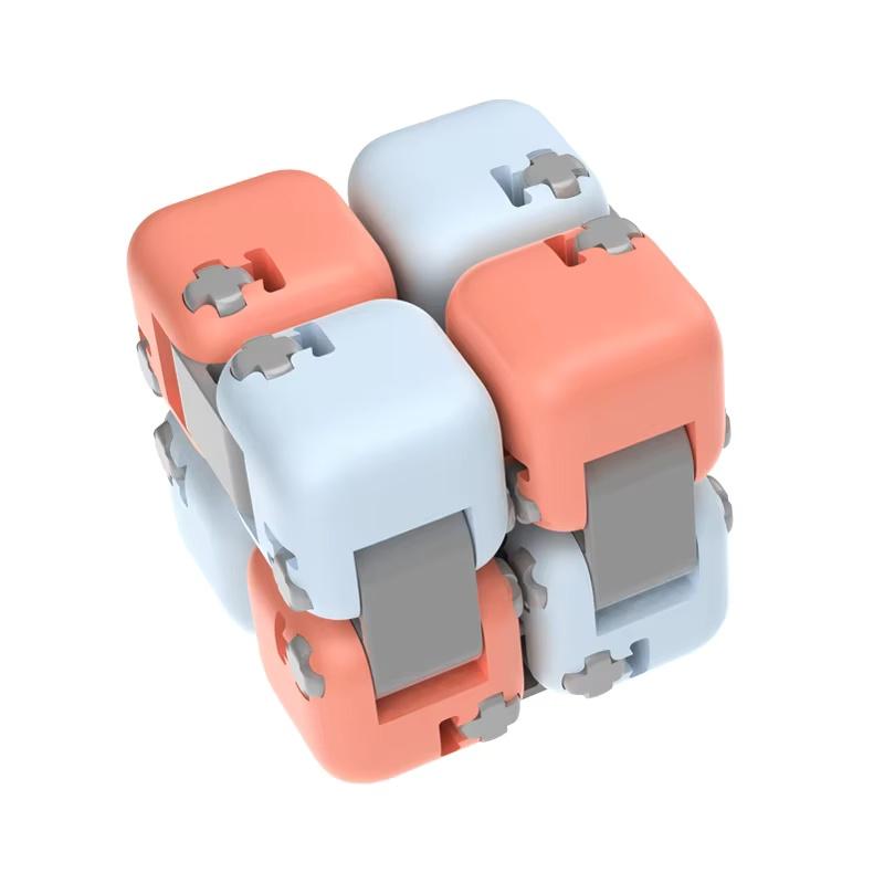 Xiaomi Mitu Colorful Fidget Cube Spinner Seven Surprise Fingertip Building Block Bricks Toy Puzzle Assembling Random Color