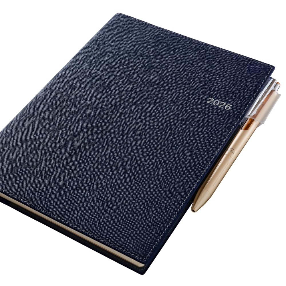 NOLTY April Weekly 9687 Planner, 2026, Start, A5, Access, 3, Navy,