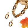 Bohemisk Kedja Kreativt Halsband Örhängen Kvinnor Chunky Choker Smycken Gåva
