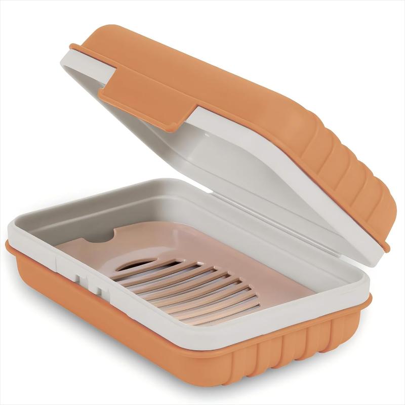 

Мыльница 1 шт. для душа, путешествий, контейнер для мыла с крышкой для спортзала, кемпинга, дорожный размер, портативные туалетные принадлежности