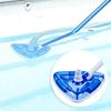Transparent Triangle Spa Swimming Pool Tool Head Cleaning Brush Vacuum Cleaner