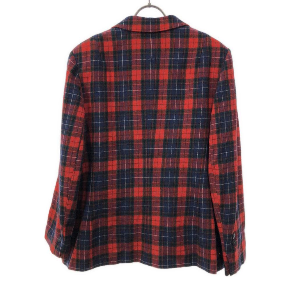 PENDLETON 70s Wool Made In USA Vintage Tartan Check Pattern Tailored Jacket Women Used