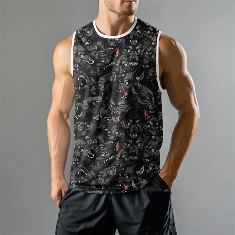 Modische 3D-bedruckte Grafik-Sommerweste für Herren, lässiges Streetwear-Top mit Sternengrafik, locker, ärmellos, Fitness-Pullover-Top 2025