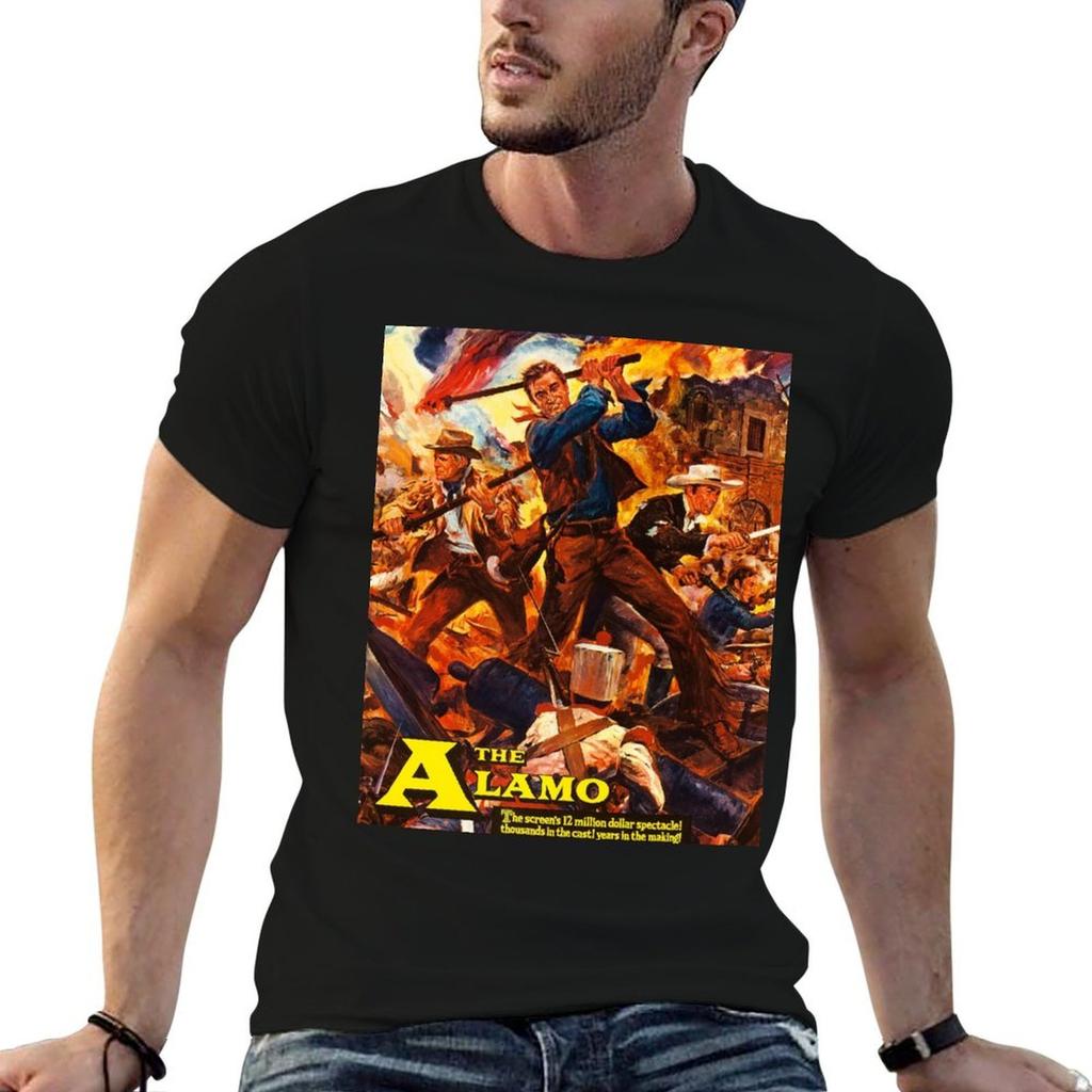 Der Alamo (1960) Poster T-Shirt Lässiges Kurzarm-T-Shirt