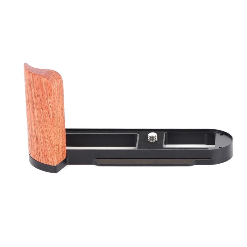 

Secure Camera Grip with Wooden Handle for Q2 Improved Grip Comfort ARCA Tripod Compatibility Protective Bottom Pad