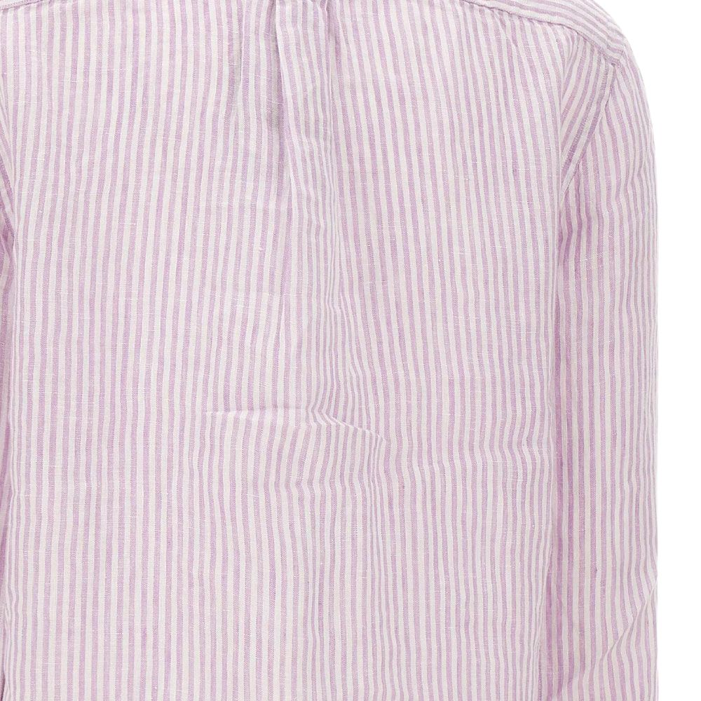 Polo Ralph Lauren Striped Embroidered Button Long Sleeve Shirt Women Shirts 211A96158-006