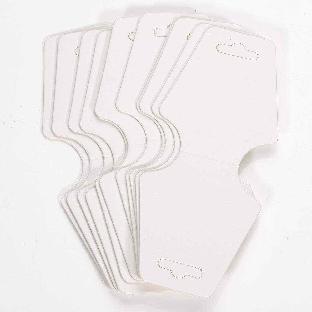 50pcs 12x5cm Key Display Card Jewelry Stand Tag For Keychains Scrunchies Holder Supplies Organizer Packaging Small Businessess