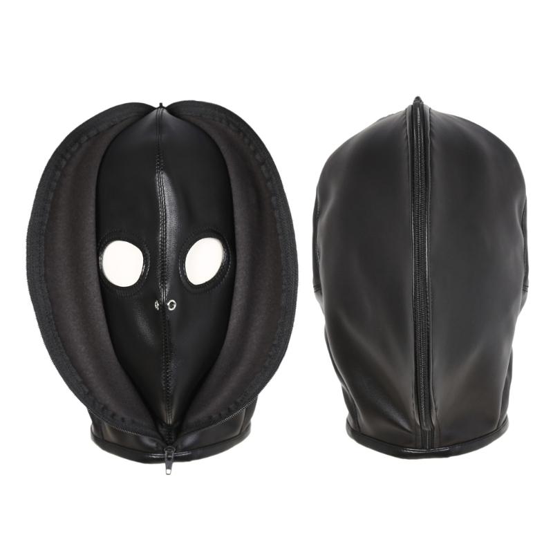 Full Head Mask Nightclub Face Mask Black Headgear Masquerades Party Headwear Stage Performances Costume Sexy Headpiece