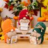 Orange Gnome Decorative With Knitted Hat Ideal For Autumn Harvest And Thanksgiving Themes