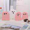 Yousheng 4 Pcs Halloween Wooden Ghost Sign Vintage Spooky Tiered Tray Decor Halloween Table Sign for Party Home Shelf Display