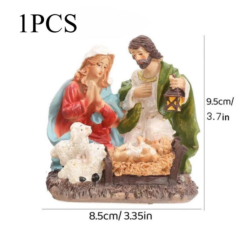 1/2pcs Resin Home Decoration Three-person Family Statues Holiday Sculptures Home Desktop Decorations Family Holiday Decorations