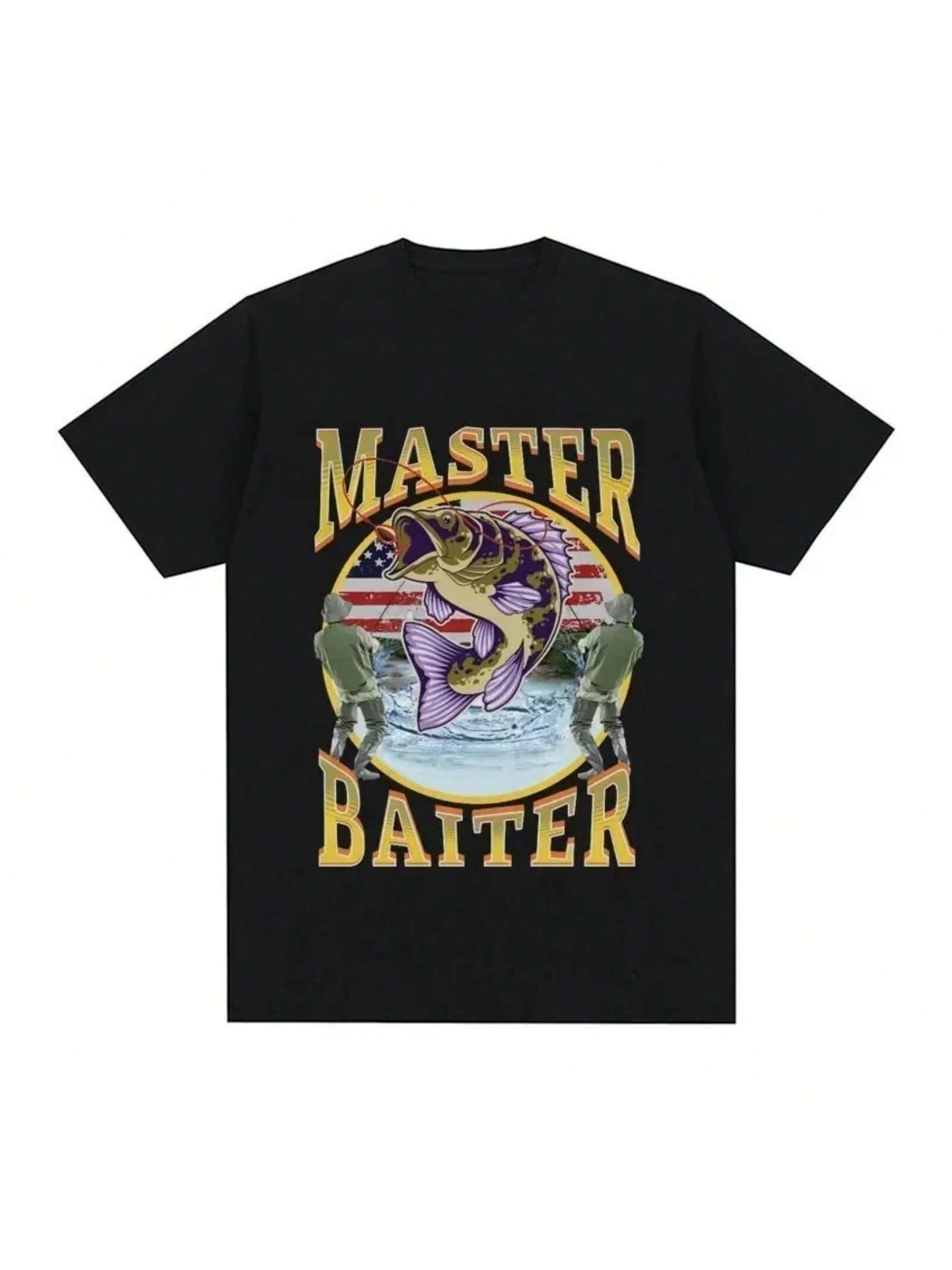 Funny Master Baiter Fishing Parody T-Shirt Summer Wo unisex Clothing Fashion T Shirts Short Sleeve T-Shirt Tops Wo unisex Clothing S разноцветный