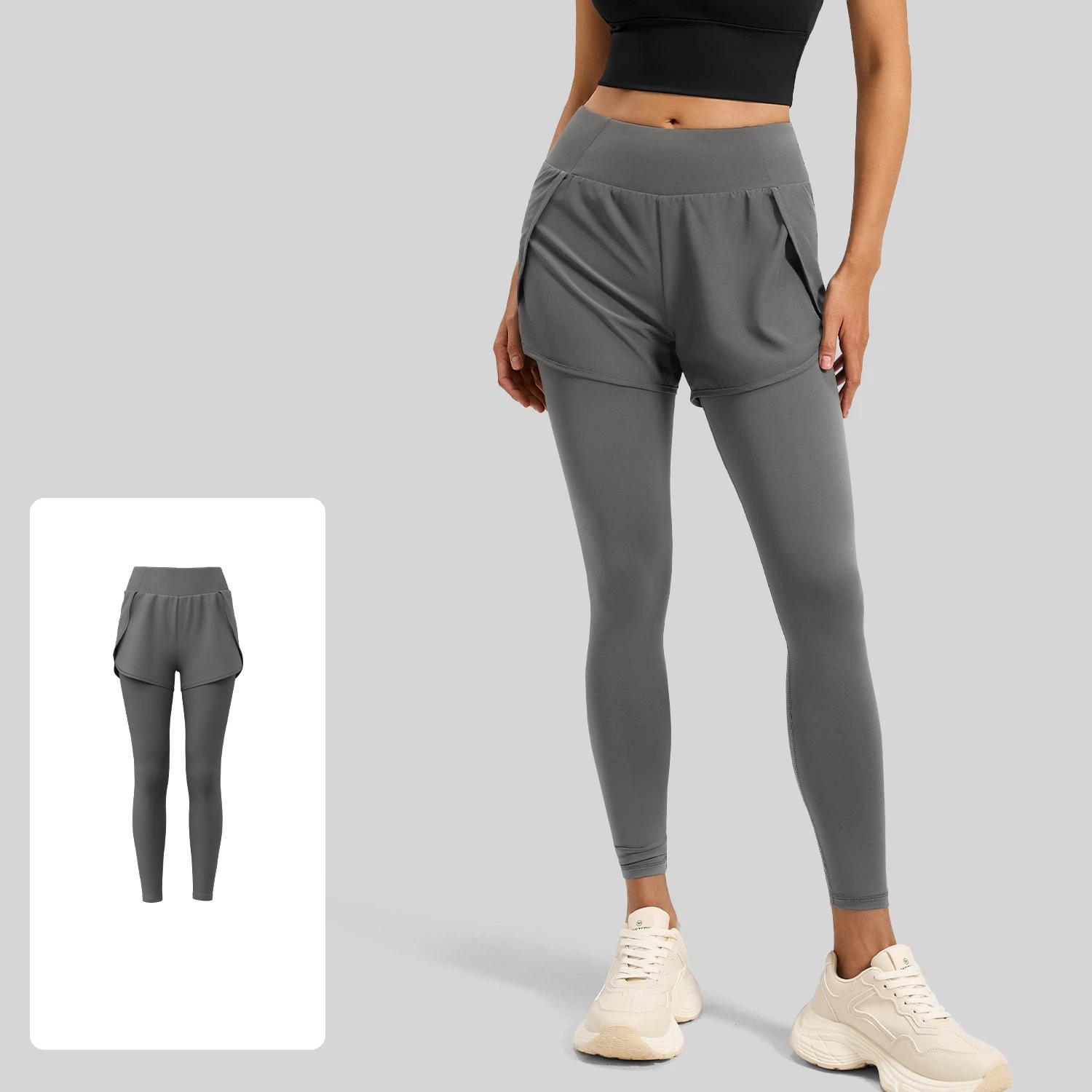 

New Summer Yoga Pants for Women Stretchy High Waist Hip Pockets Running Fitness Sports Tights Female XXXL