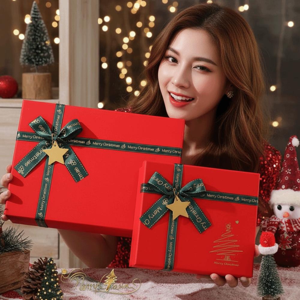 Premium Quality Red Present Packaging Eco Friendly Empty Birthday Box Best Friends