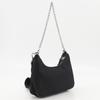 PRADA Re-edition 2005 Re-nylon Shoulder Bag 1BH204 NERO black Nylon/Safiano Women Used