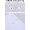 LaOficina Poly Clear Envelopes with Button String Snap Closure 1 Inch Gusset Top Opening Letter Size 5 Per Pack Assorted Color