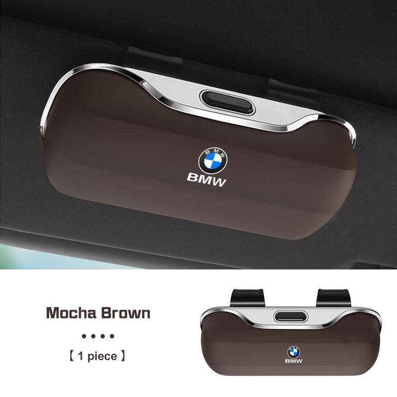 For BMW 1 2 3 4 5 6 7 Series X1 X2X3X4 X5 X6 X7 F48 E70 E90 E60 G30 G20 I7 Press Switch Car Glasses Box Sun Visor Glasses Holder