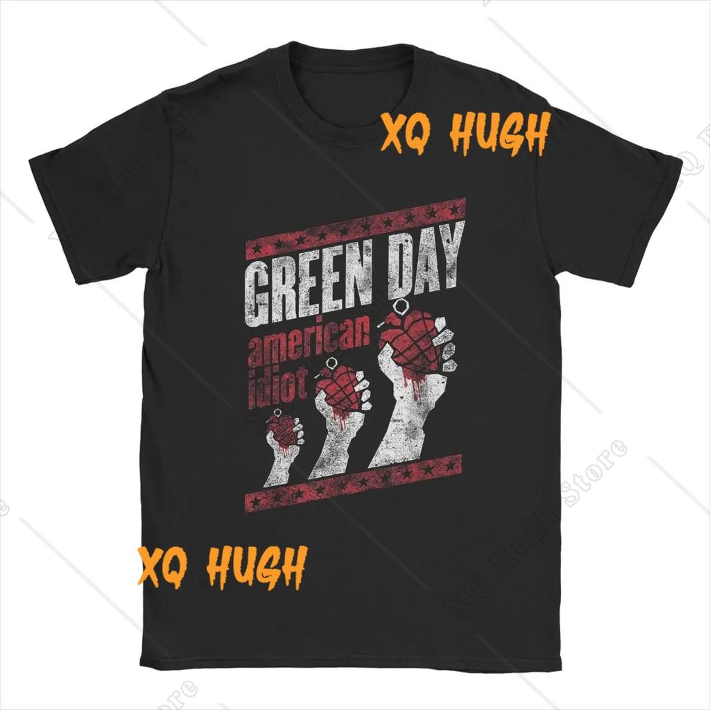 Men Green Days T-Shirtler Fresh Dookie Saviors Hip Hop Hayranları Hediye %100 Pamuk Üstler Kısa Kollu Yuvarlak Yaka Tişört Büyük Beden Tişört