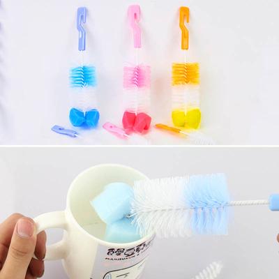 2Pcs/set Baby Bottle Brush Nimbler Baby Feeding Milk Bottle Brushes Cleaner
