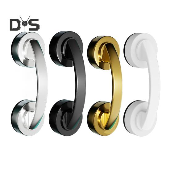 Glass Door Handle 10kg Load-capacity Secure Grip Simple Installation Universal Suction Cup Bathroom Sliding Door Handle