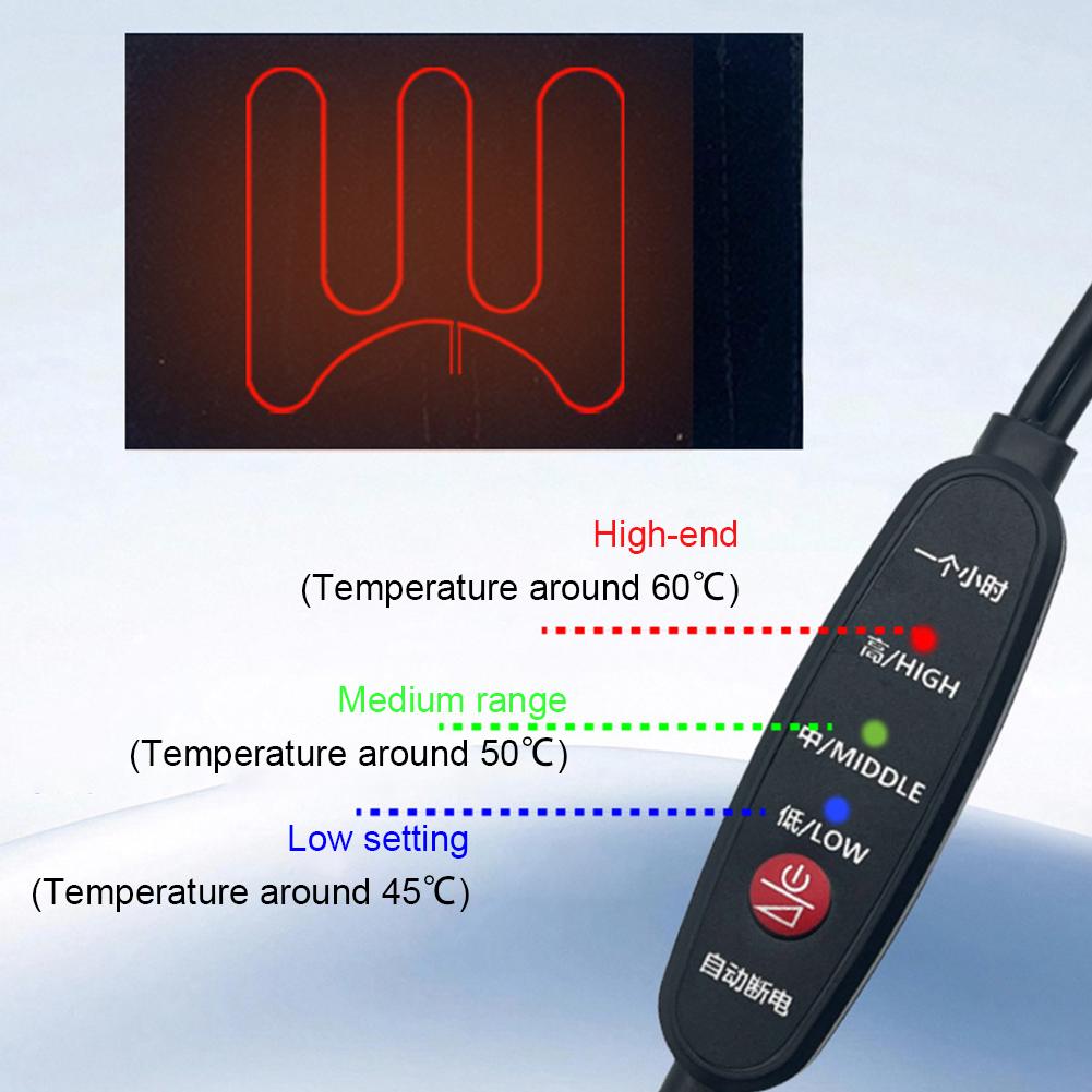 Winter 5V Motorcycle Heated Grips Cover 3 Gear Adjustable USB Electric Heating Handlebar Warmer Kit Motorcycle Accessories