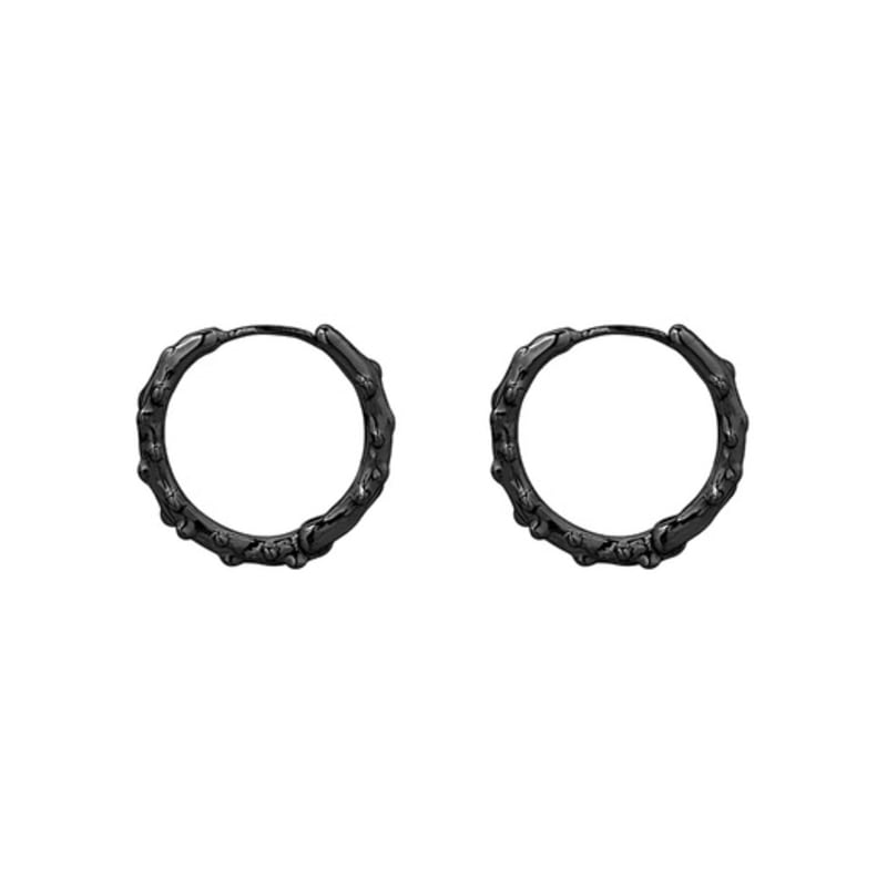 SENTIMENTS NO.614 [BLACK] EARRING