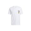 T Shirts Men's White Crew Neck Moderate Straight Fit GP3438