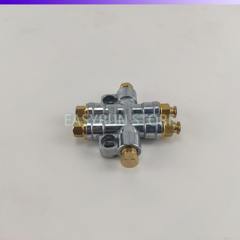 BATON 2 Ways Detective Volumetric Grease Oil Distributor Value Manifold Block For Centralized Lubrication System