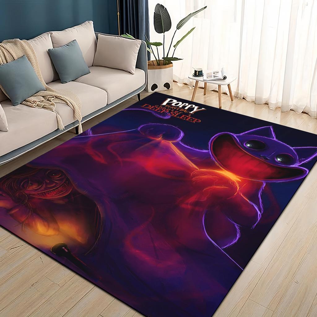 Cartoon S-Smiling C-Critters Catnap Craftycorn Rug Carpet for Living Room Bedroom Home Decor,kids Play Non-slip for Sofa Doormat