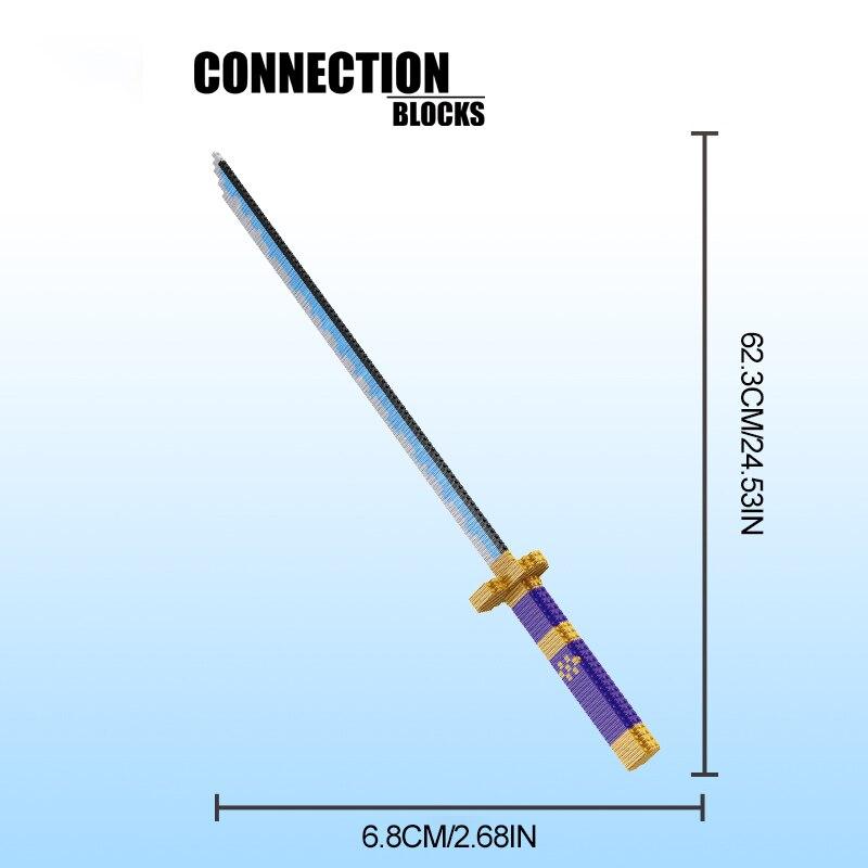 

480 шт. Будівельні блоки Самурайський меч Лезо Ніндзя Катана Японське Аніме Метелик Нічірін Ніж Цеглинки Іграшки Для Дітей Дорослих Original box білий