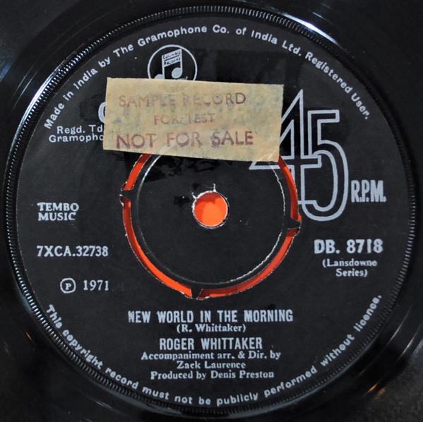 

7-дюймовая пластинка ROGER WHITTAKER New World In The Morning The Book 7XCA32738 COLUMBIA 1971 UK Поп Б/у