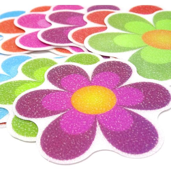 Honbay 10PCS Colorful Adhesive Decals Non Slip Bathtub Stickers for Slippery Surfaces