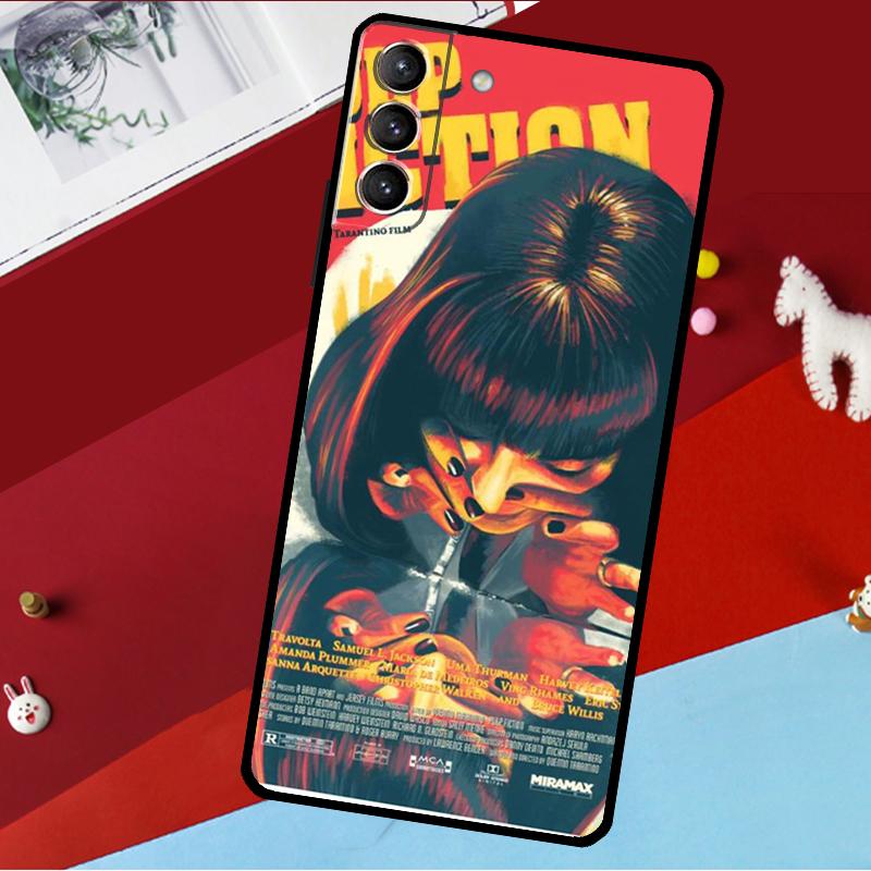 Mia Pulp Fiction Funda For Samsung Galaxy S26 S25 S24 S22 S23 Ultra Plus S20 S21 FE S9 S10 S25 FE Phone Case