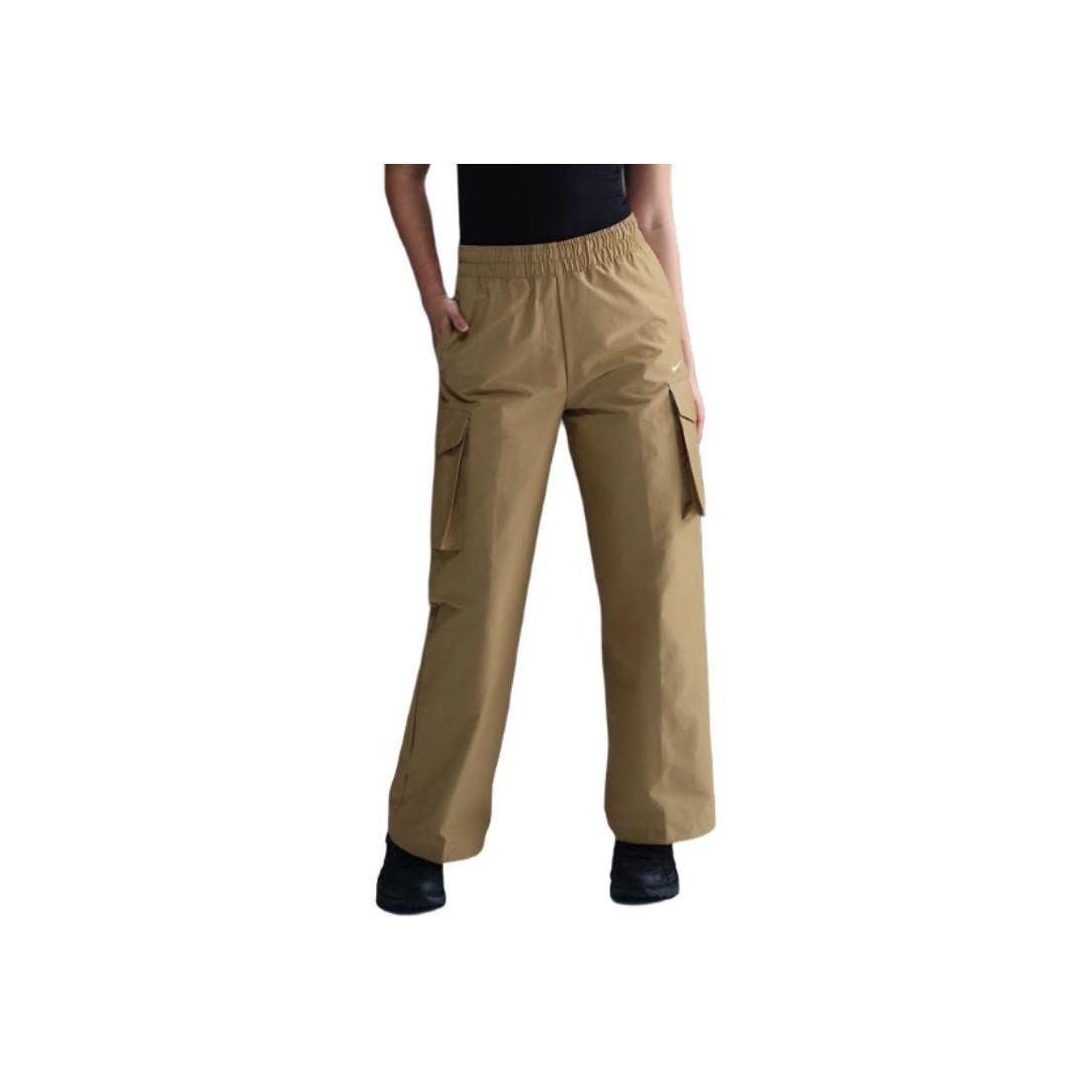 

Nike Solid Color Mid Waist Loose Straight Leg Cargo Pants Women bottoms Beige HM6977-297 M