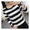 Navava Long Sleeve Simple STripe Round Neck T shirT nT1474