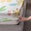 1 Fitted Sheets Set Cartoon Giraffe Silky Soft Microfiber Bed Sheets Cute Animal Super Soft Breathable Room Decoration Foliage