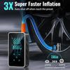 150PSI Portable Wireless Car Air Pump Mini Air Compressor with LED Light Quick Inflation Touch Screen Mini Car Tire Pump