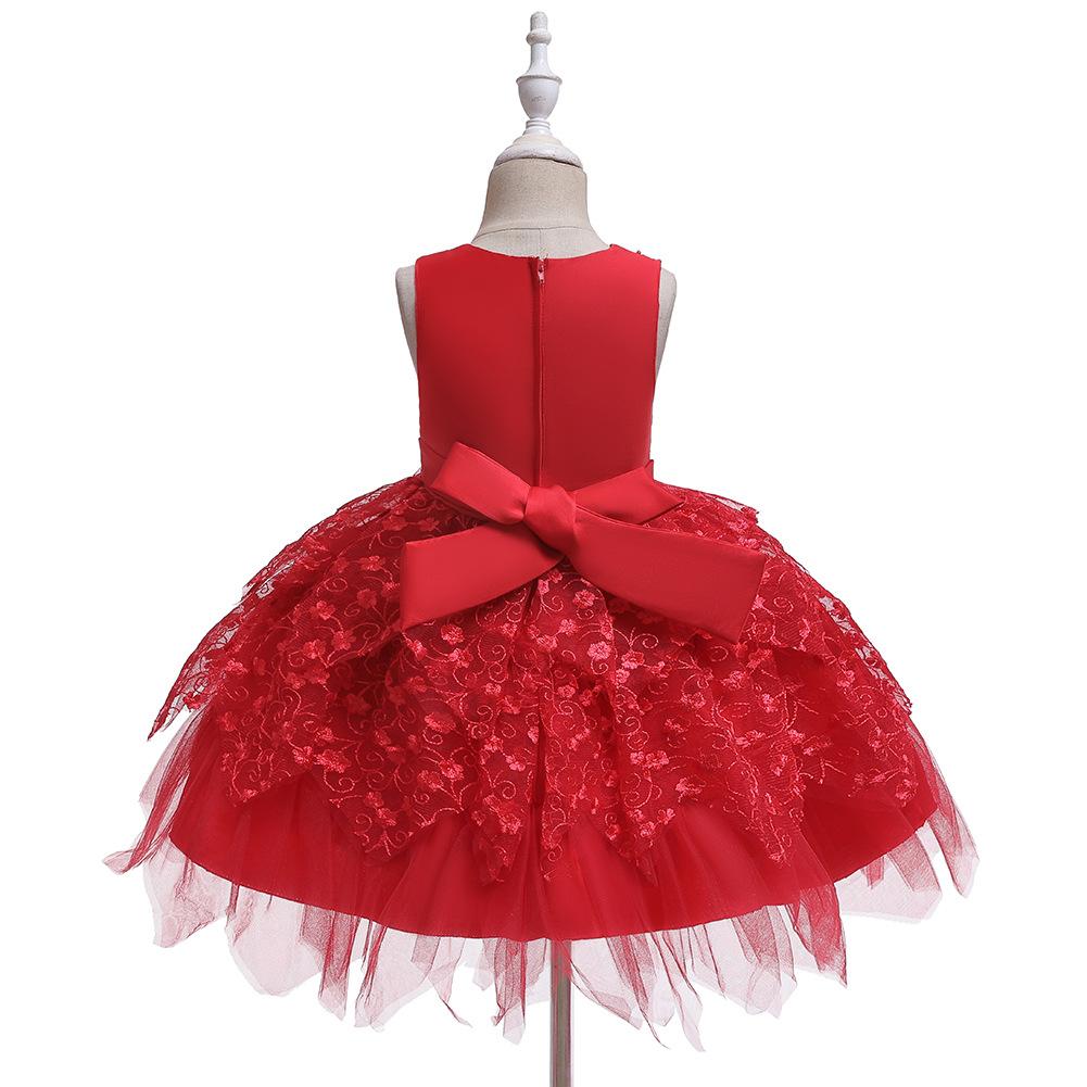 Detské princeznovské nadýchané šaty Darčeky pre malé dievčatká Módne šaty Trblietavé detské narodeninové šaty Elegantné jemné spoločenské šaty Plesové šaty pre dievčatá