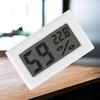 Thermo-Hygrometer Eingebettete Schale Digitales LCD-Display ABS Temperatursensor Feuchtigkeitsmesser Büro