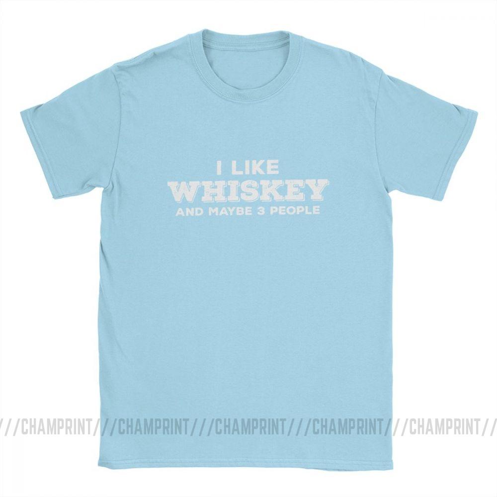 I Like Whiskey And Maybe 3 People Funny T Shirts For Men Malt Whiskey Drinker Lover