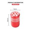 Tappo Valvola Gonfiaggio Pneumatici Auto in Alluminio Avvitabile Antifurto per Volkswagen VW R Line Golf MK4 MK5 MK6 MK7 MK8