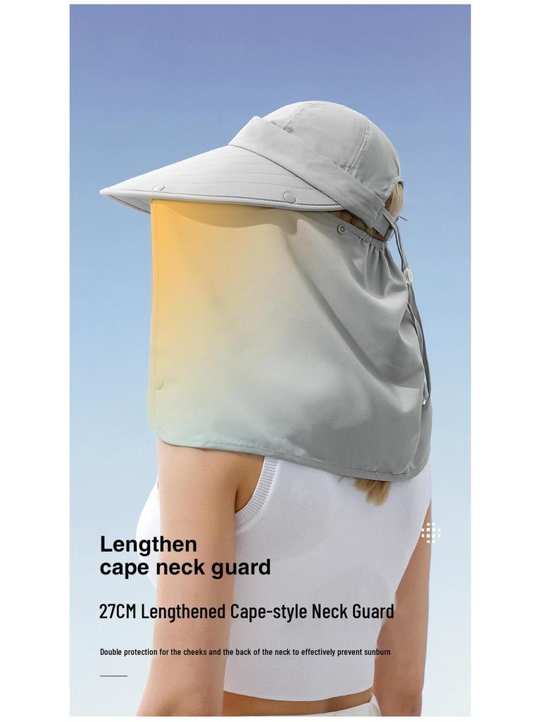 Unisex Summer Fishing Hat with Large Brim and Detachable Top