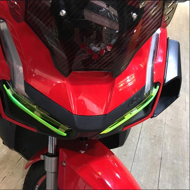 Pair Motorcycle Winglet Aerodynamic Side Wind Fin Spoiler Front Fairing Protector Wing Cover for Honda ADV150 ADV 150 2019 2020