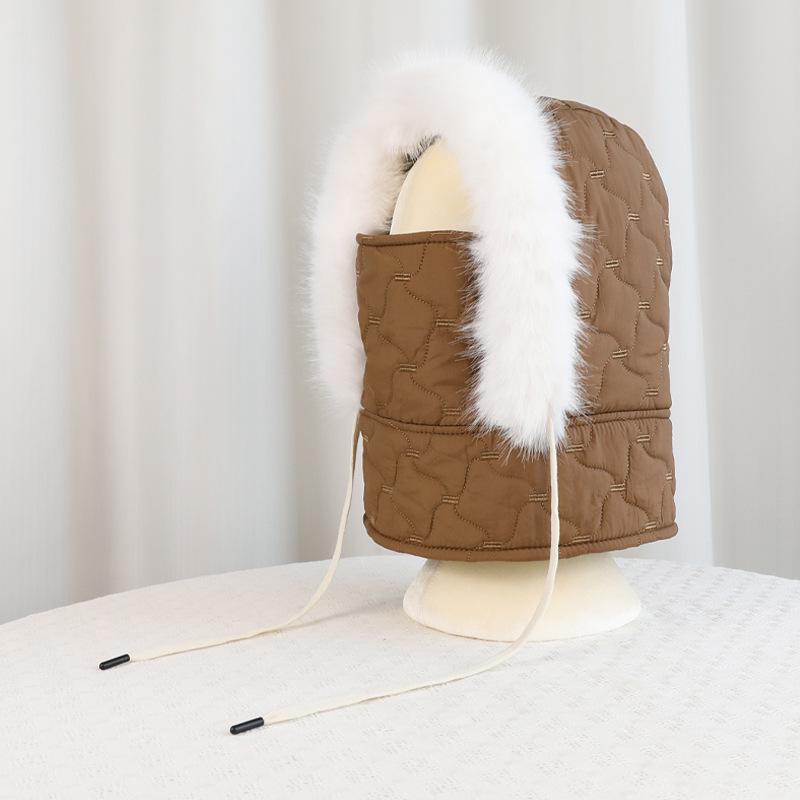 Winter Mask Scarf Cap Outdoor Riding Ski Ear Protection Bomber Hat Velvet Warm Neck Protection Cap