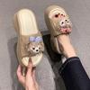 Fashion Cute Cartoon Cat Slippers for Women To Wear Spring New Small Height-increasing Cool Slippers