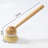 Perie de Curățat Vasă din BambusPerie de CurățatPerie pentru Fructe și Legume din Lemn MasivPerie de Bucătărie cu Mâner din LemnPerie de Vasă cu Mâner LungInstrument Magic